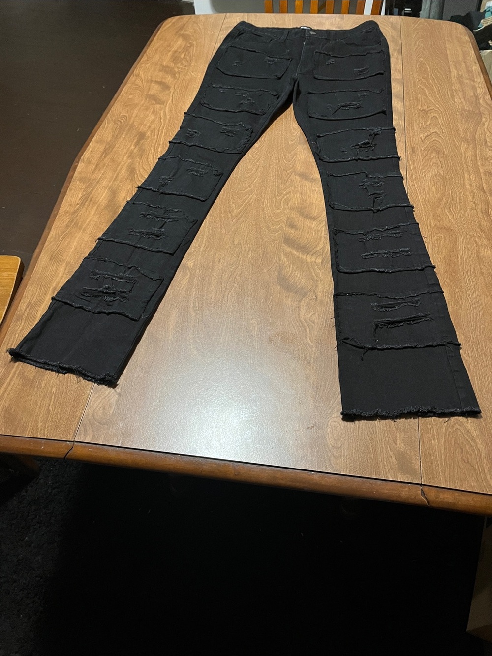 Fashion Nova Black Distressed Men's Jeans
